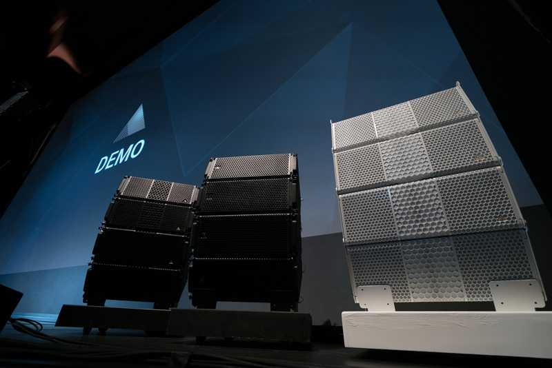 Adamson loudspeaker products onstage at the Flato Markham Theatre