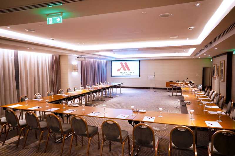 The Athens Marriott has eight multi-function event rooms