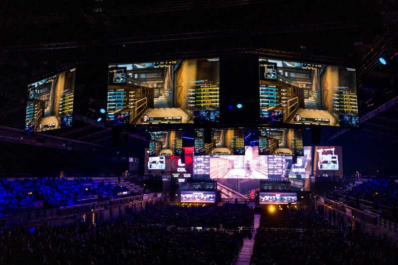 The arena was filled for four days with online gaming enthusiasts