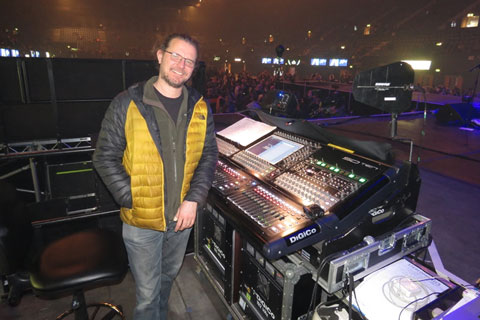 The SD10 is running at 48kHz with the SD Racks being shared between FOH and monitors