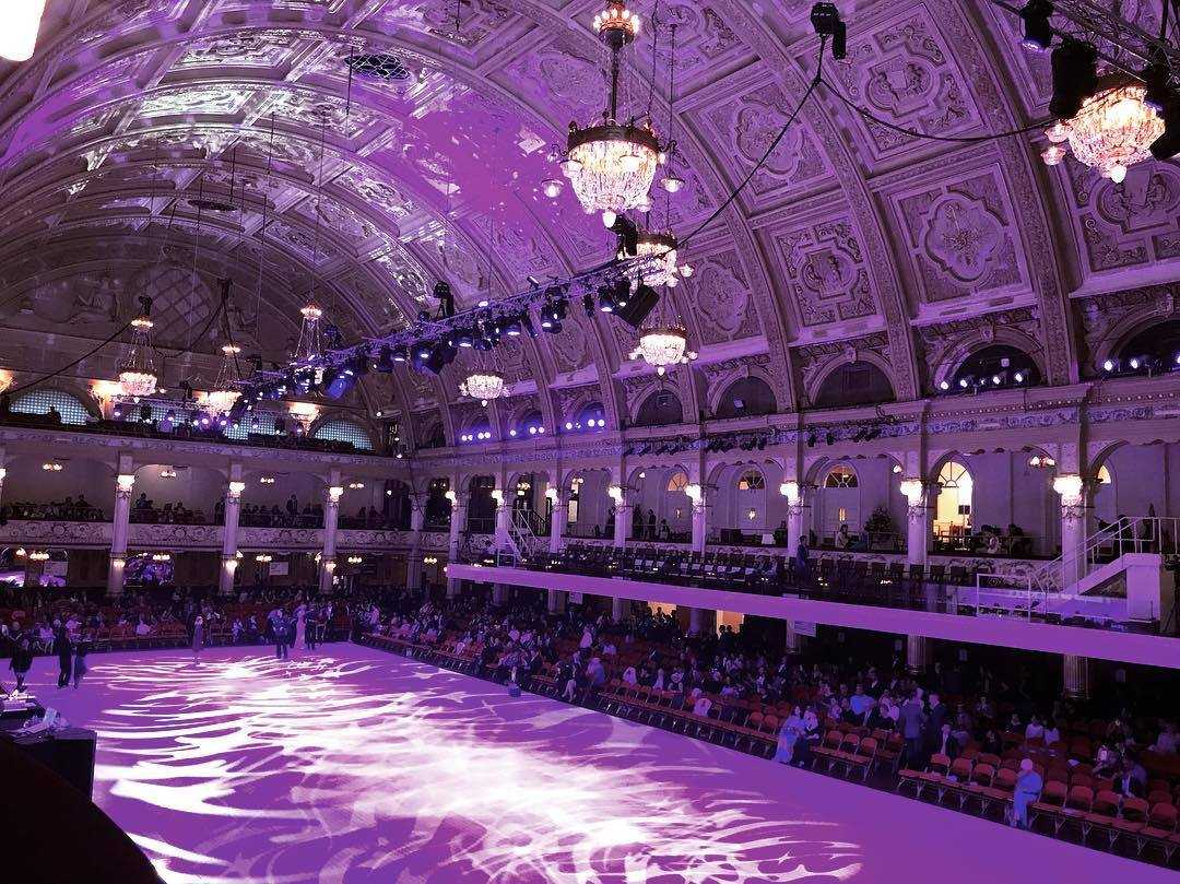 The festival is held in the Empress Ballroom at the Winter Gardens, Blackpool