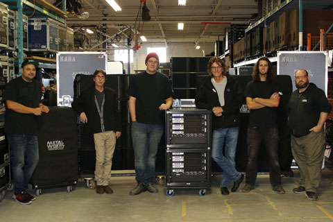 Metalworks crew members Chris Nandlal, Mike Primeau, Kory Vanderiviere, Gil Moore, Cole McConnell and Jeff Blain