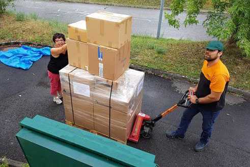 The equipment leaves Merging’s Swiss base, heading for South Korea