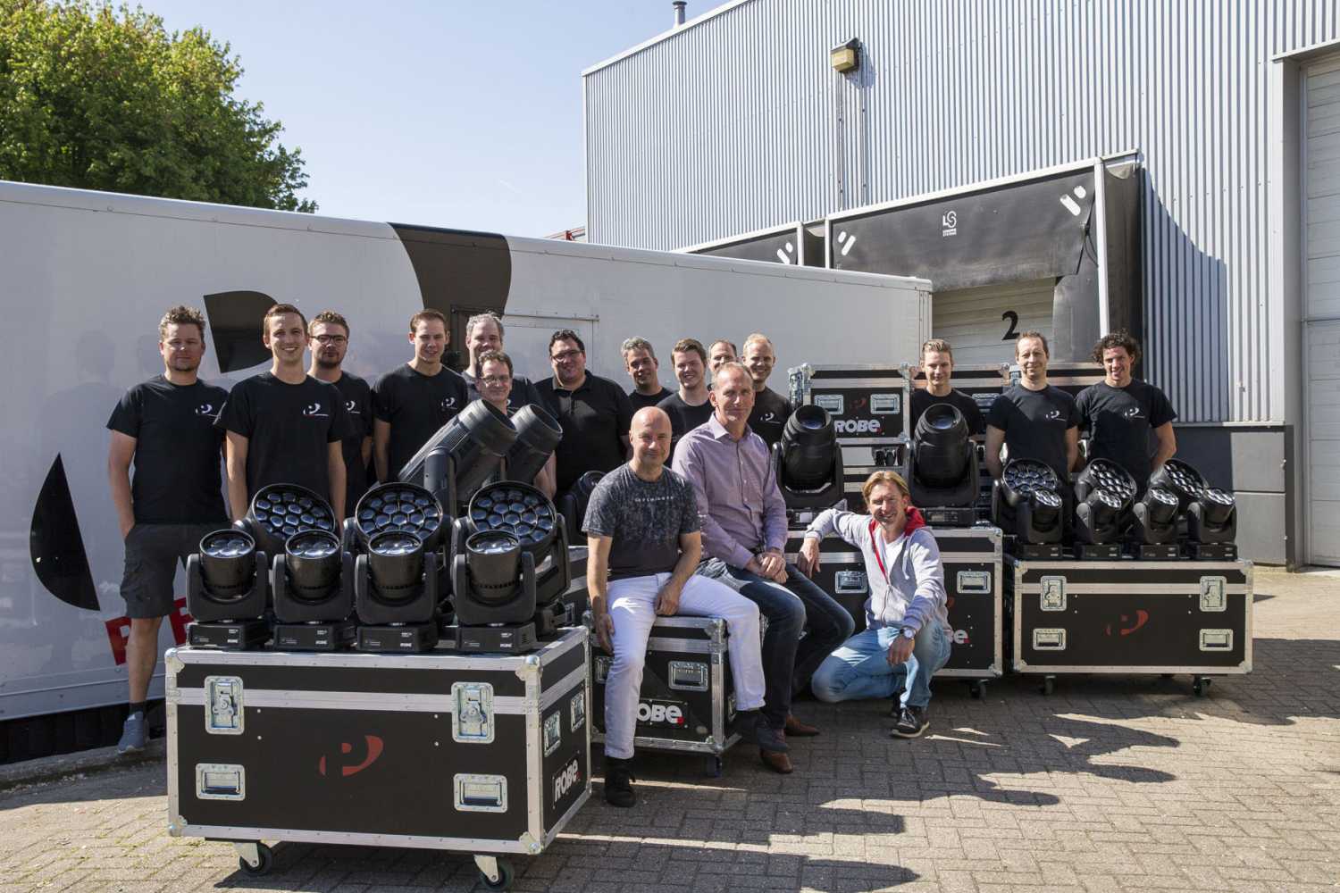 The Peitsman team with their latest acquisition (photo: Louise Stickland)