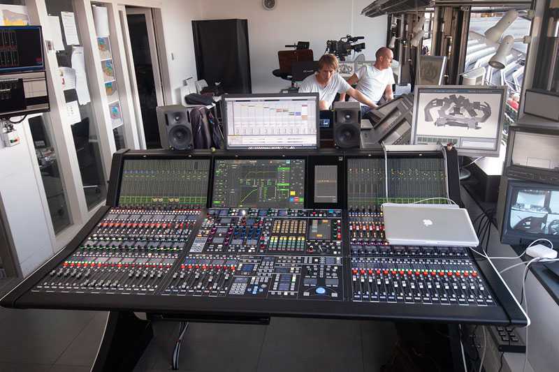 The newly installed Lawo mc²96 console at Bregenz