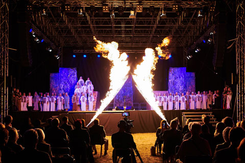 The first event Jiri used the system on was an open-air production of Nabucco in Prague