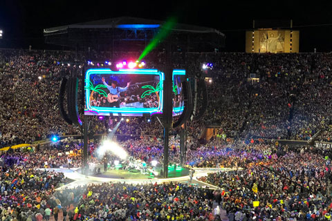 Garth Brooks plays the Notre Dame stadium in South Bend, Indiana