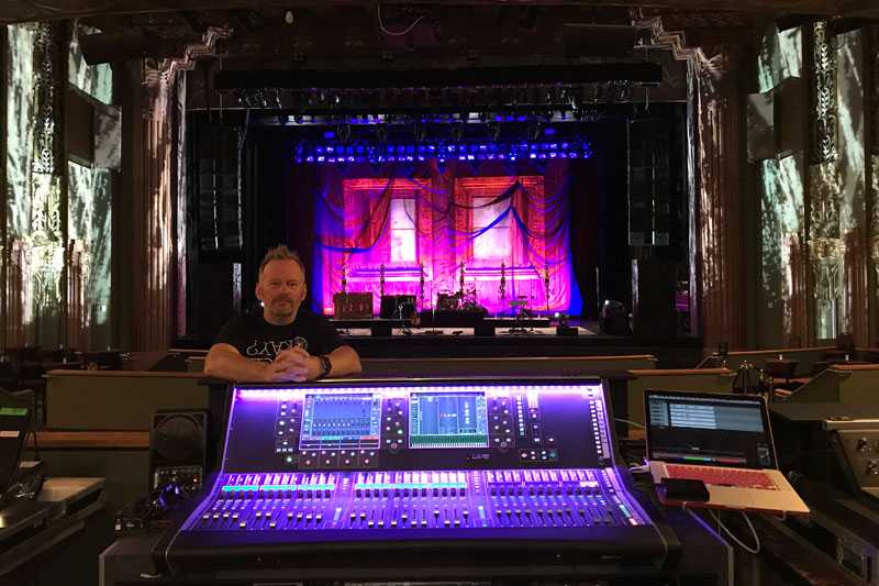 FOH engineer Steve Pattison