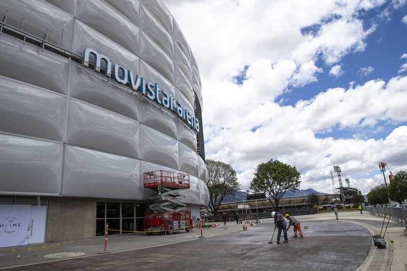 Movistar Arena is in the final stages of a two-year renovation programme (photo: Louise Stickland)