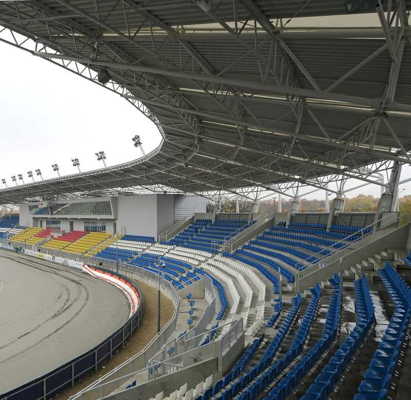 The new Stadion Orła Łódź motorcycle speedway stadium