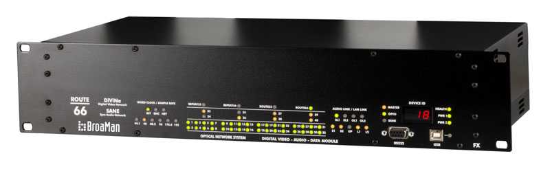 The device offers Auto Routing and an intelligent fibre patch bay