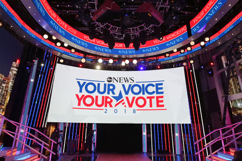 ABC created a special set for the election coverage (photo: ABC/Danny Weiss)