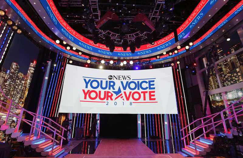 ABC created a special set for the election coverage (photo: ABC/Danny Weiss)