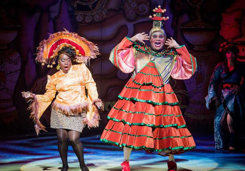 Aladdin at the Hackney Empire is lit by David Howe (photo: Robert Workman)