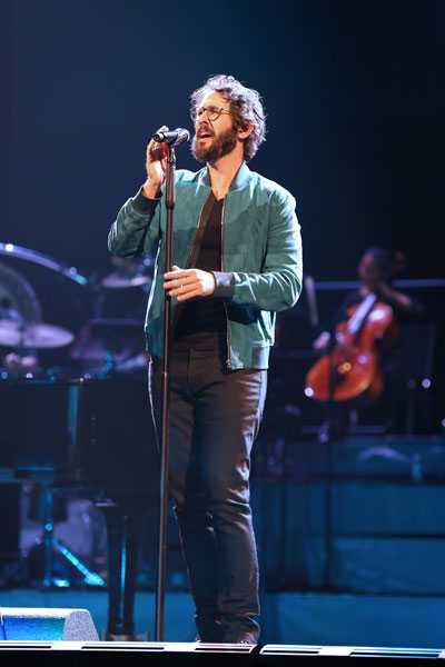Josh Groban played arenas in London and Manchester in the UK