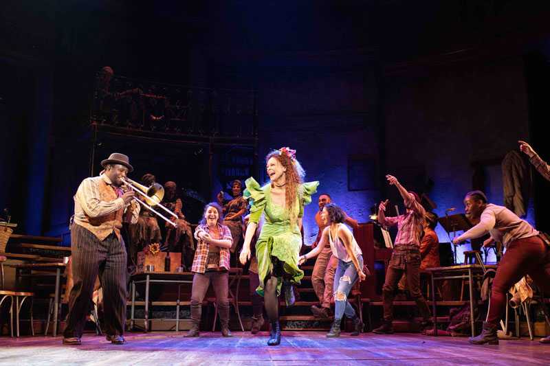 Hadestown is now playing in repertoire at the Olivier