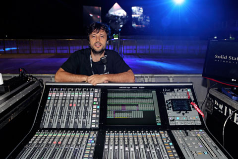 Dan Carvalho  was at FOH for Brazilian super-group, Tribalistas