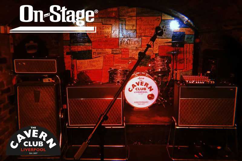 On-Stage stands are used at Liverpool's Cavern Club during live performances