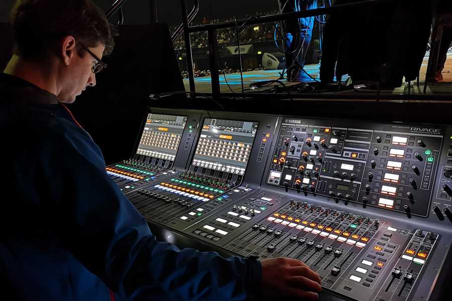 Subfrantic's Adrian Chibulcutean mixes monitors on the Rivage PM7