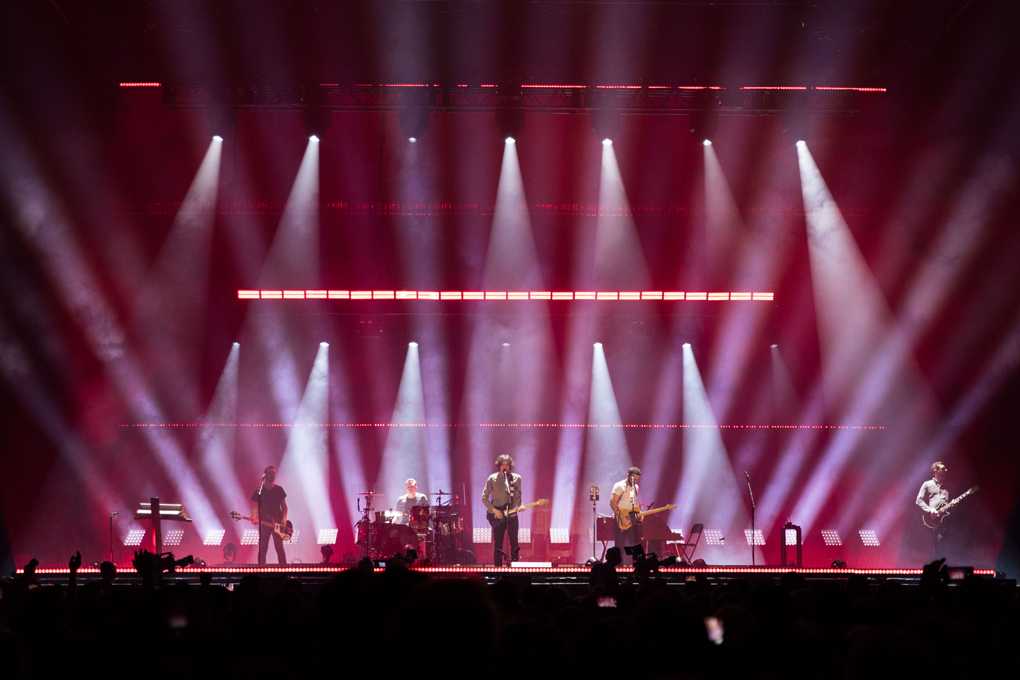 Claypaky's Scenius Unico were the only moving lights on Snow Patrol's latest tour I © The Fifth Estate