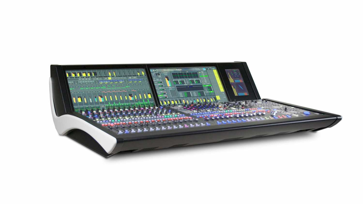 On show will be an IP-based, 48-fader mc²56 audio production console