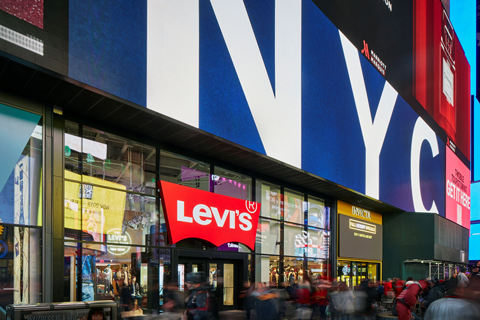 Levi’s flagship store on Times Square, New York