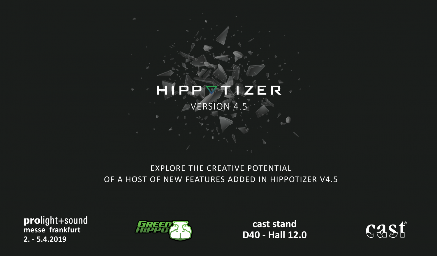 A Green Hippo representative will go through the new key features of Hippotizer V4.5. everyday