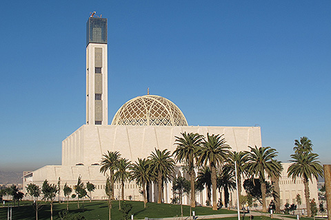 The Djamaâ el Djazaïr Mosque, located by the Bay of Algiers