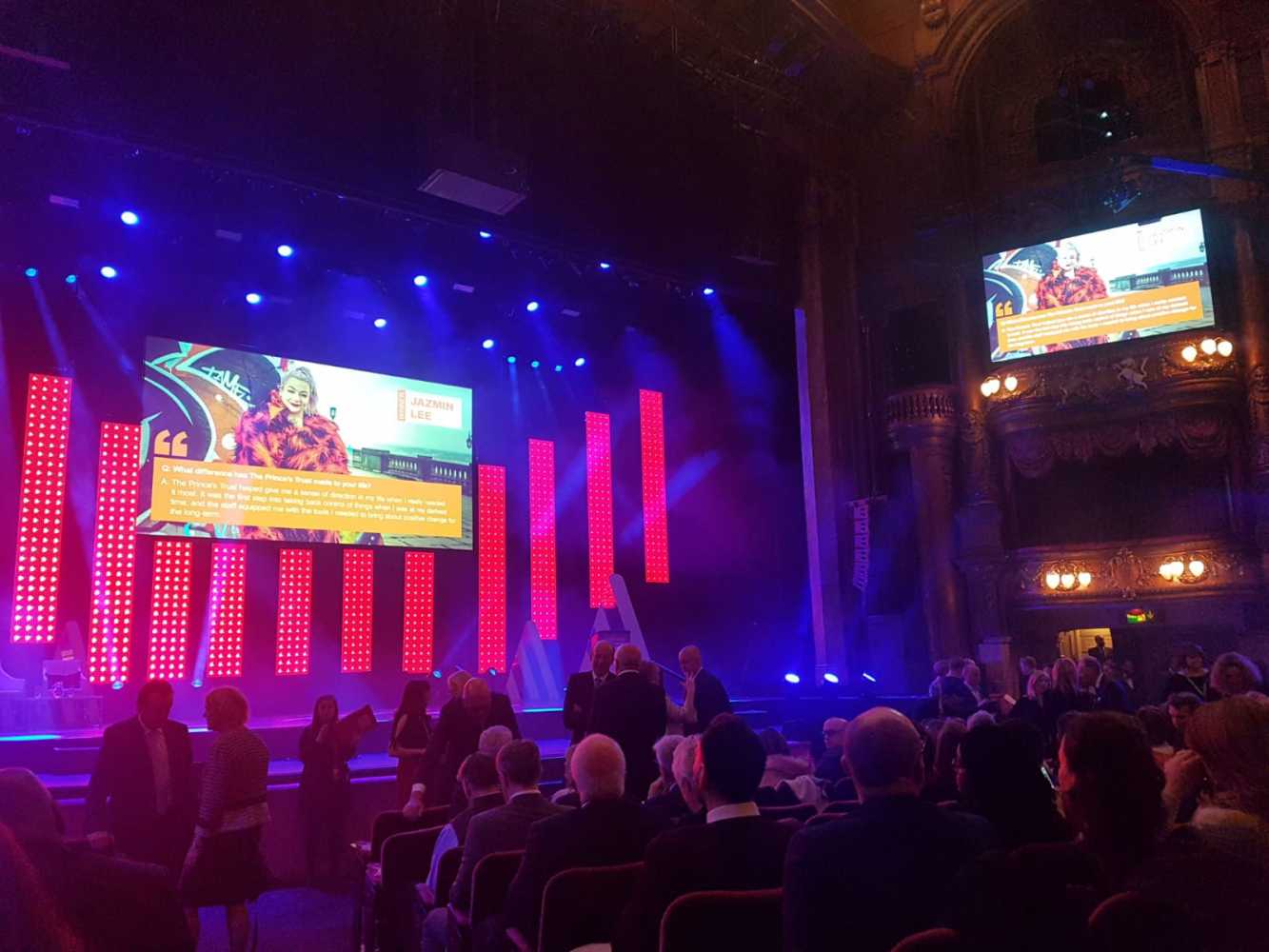 The Awards ceremony was held at the London Palladium