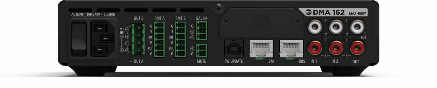 The series is made up of compact DMA (Digital Mixing Amplifiers) and DPA (Digital Power Amplifiers)