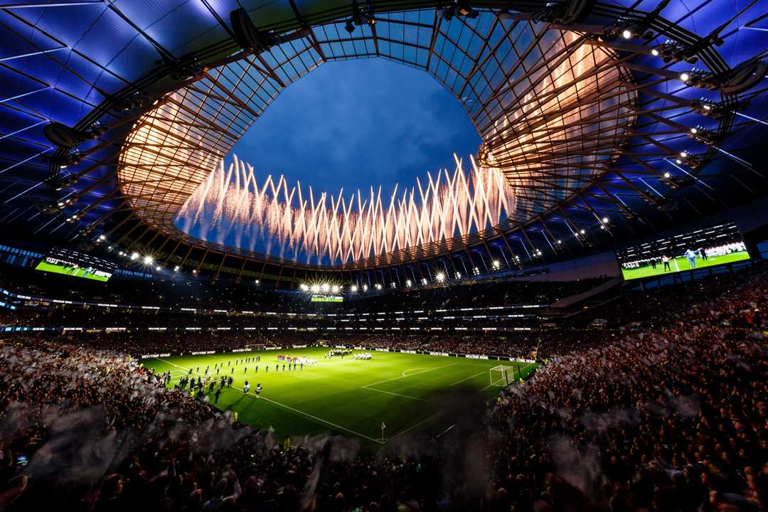 Tottenham Hotspur Stadium opened with a ceremony on 3 April