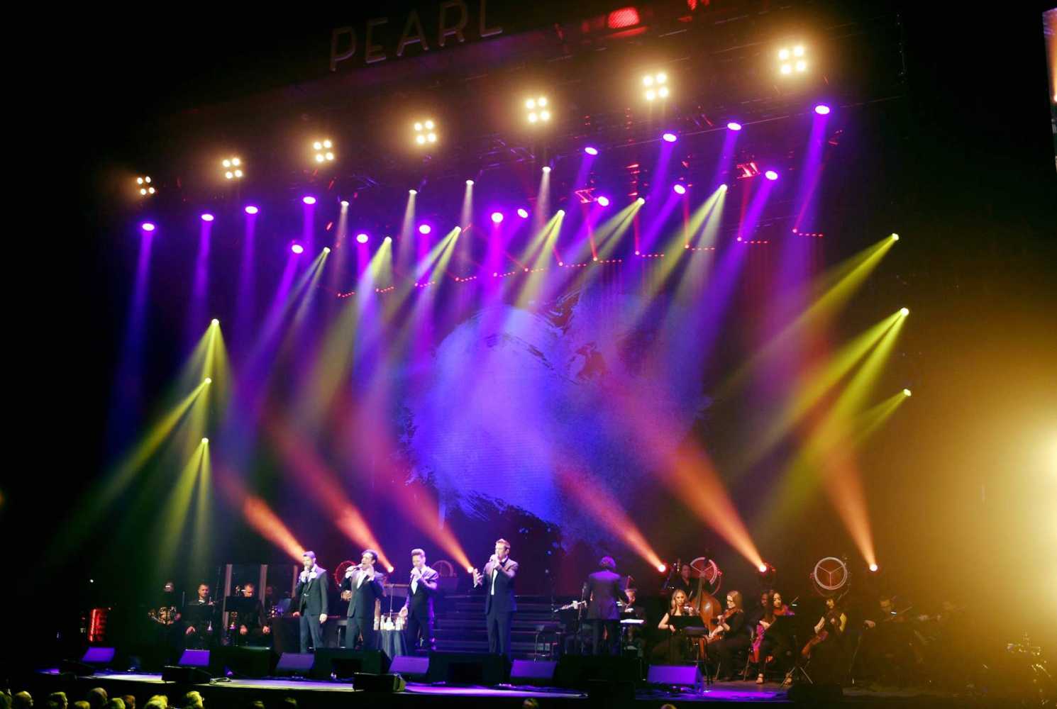 Il Divo is being supported by a versatile lightshow anchored by Chauvet Professional fixtures (photo: Denise Truscello)