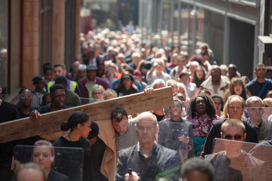 The streets of central Birmingham were taken over by The Birmingham Passion Play 2019