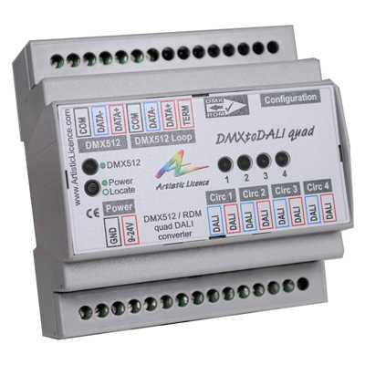 DMXtoDALI quad is specified for the new generation of DALI products