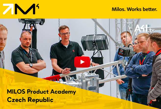 The Academy’s programme included displays and presentations of new Milos products