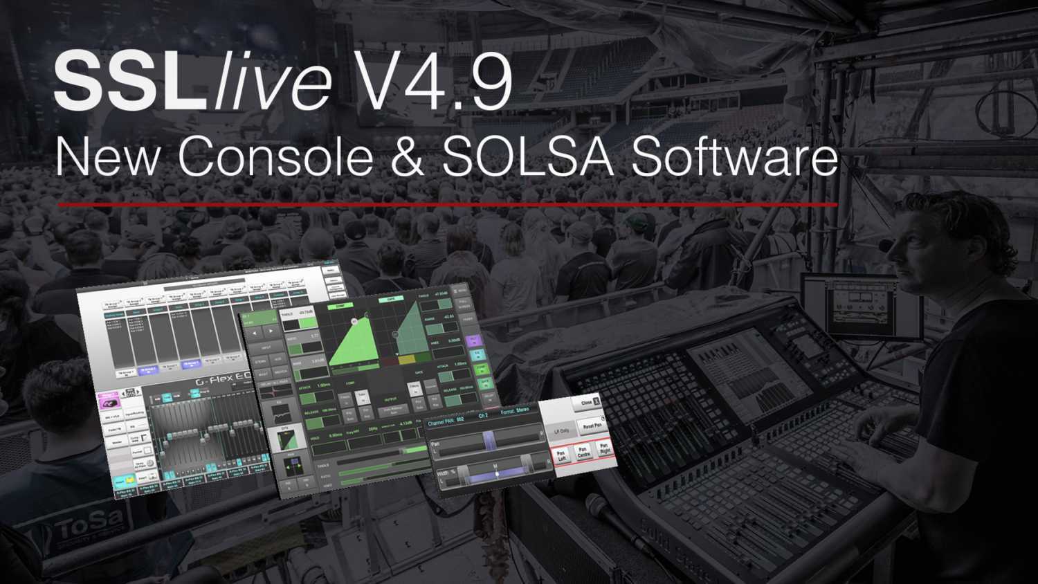 SSL will present the Live V4.9 software release at InfoComm 2019