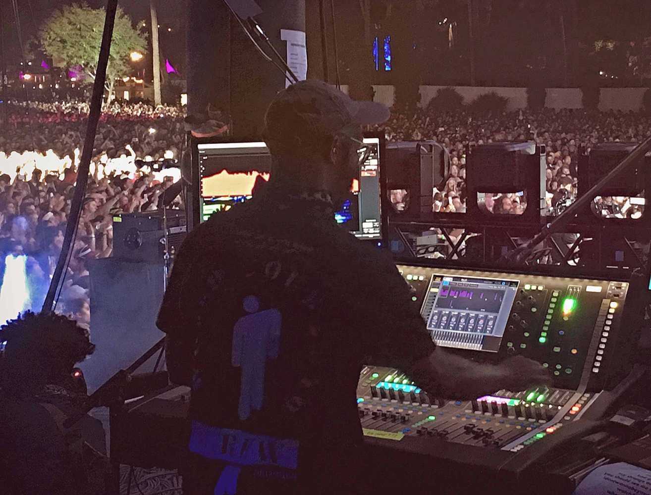 Mixing monitors on dLive at Coachella 2019