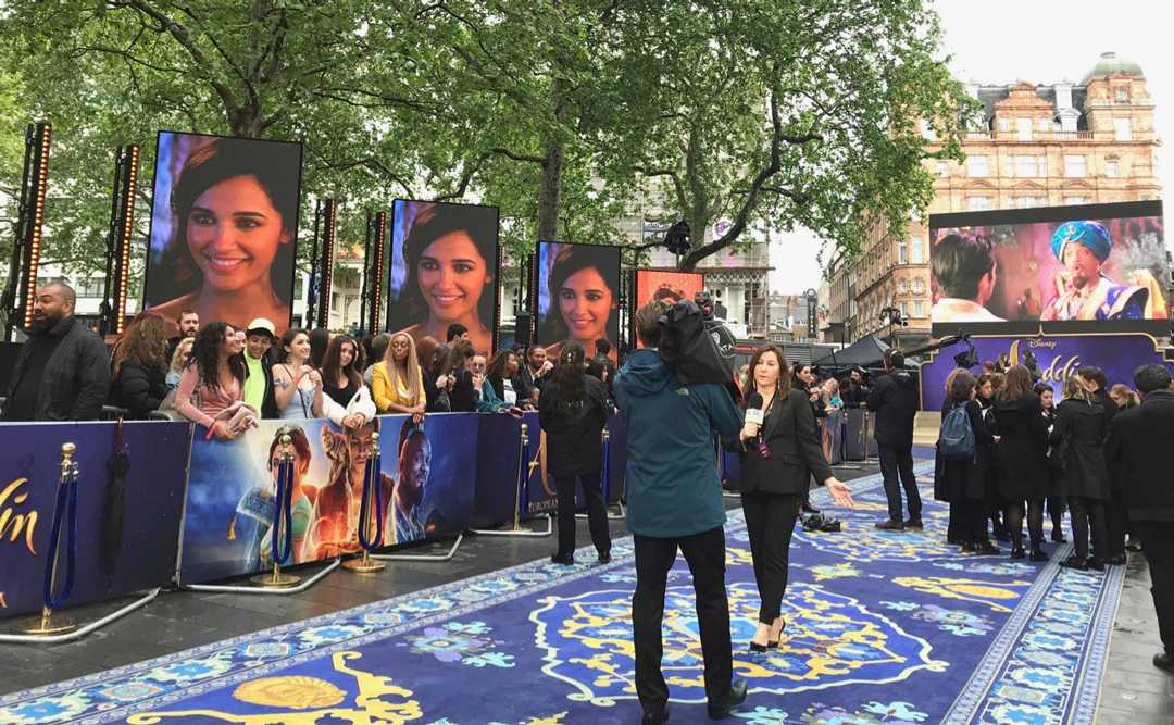 The magic carpet lands in Leicester Square