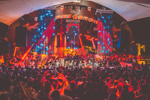 The resort relaunched with a new stage, dancefloor spaces and a d&b GSL system