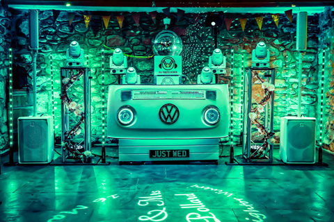 The solution involved a VW camper van-inspired DJ booth
