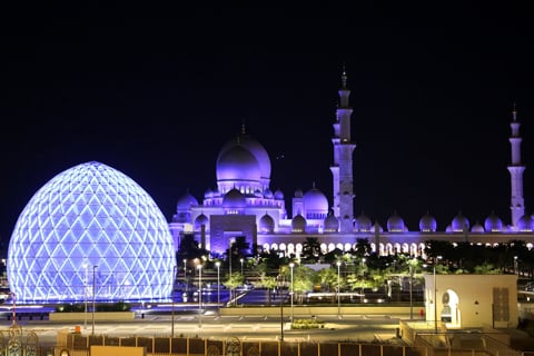 Sheikh Zayed Grand Mosque is the largest in the UAE