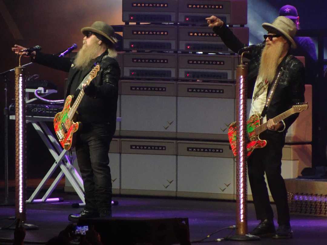 ZZ Top’s Dusty Hill and Billy Gibbons kick off the band’s 50th anniversary world tour