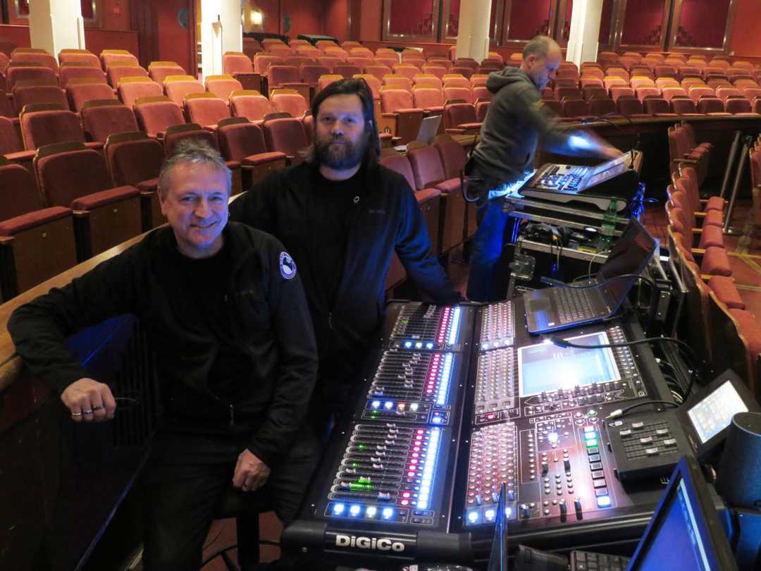 FOH engineer Mark 'Joey' Jowitt, and monitor engineer, Steve Bunting, both rely on DiGiCo consoles
