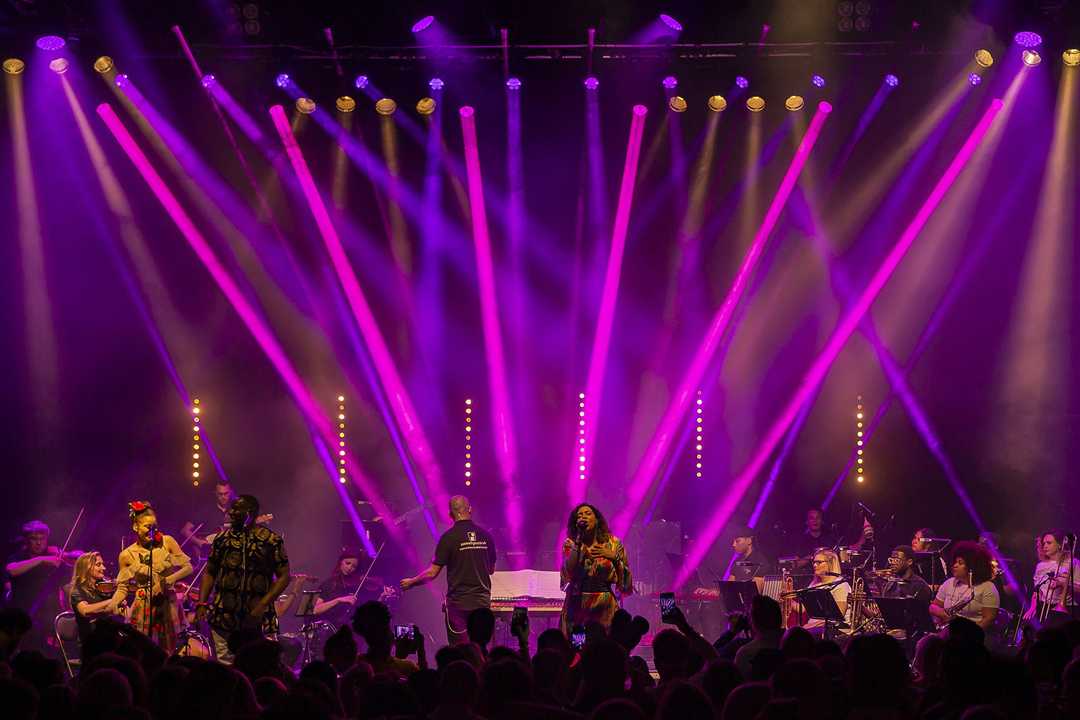 The House & Garage Orchestra (THGO) played Shepherd’s Bush Empire (photo: Lindsay Cave)