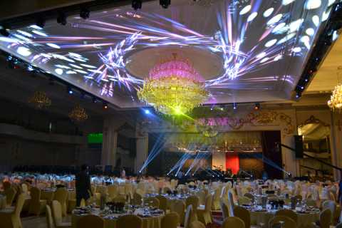The popular ballroom at Al Masah Hotel and Spa in Cairo
