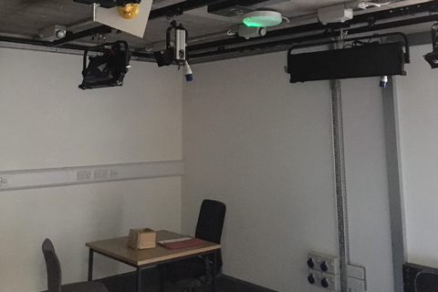 The new media studio at Edinburgh University's Argyle House