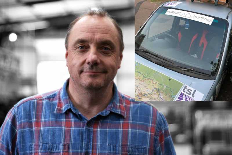 Anthony ‘Turbo’ Hall, has set off on a mammoth road trip from Kent to Ulan Ude in Russia