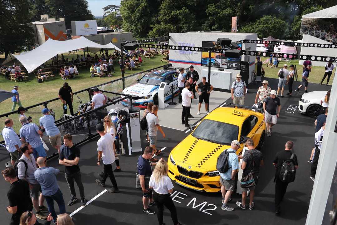 The BMW stand at the Goodwood Festival of Speed