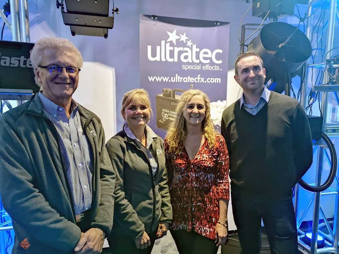 Adrian Segeren and Marnie Styles of Ultratec with Anna Western and Paul Roughton of Stage Electrics