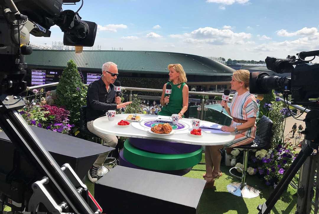 Up on the roof at Wimbledon